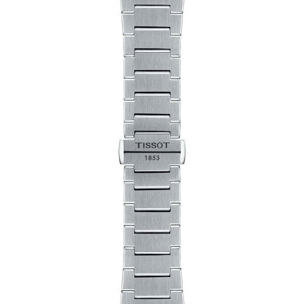 Tissot PRX Chronograph automatic watch white dial steel bracelet 42 mm T137.427.11.011.01