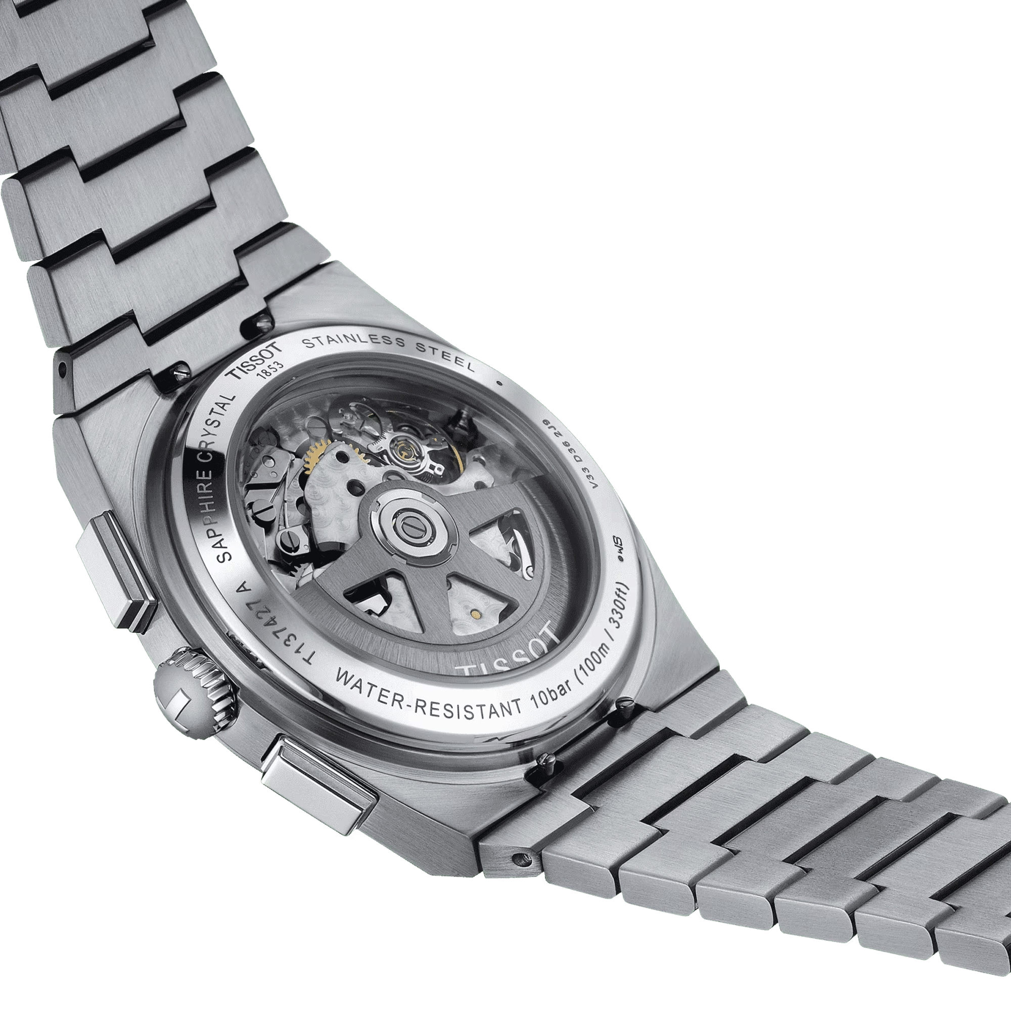 Tissot PRX Chronograph automatic watch white dial steel bracelet 42 mm T137.427.11.011.01
