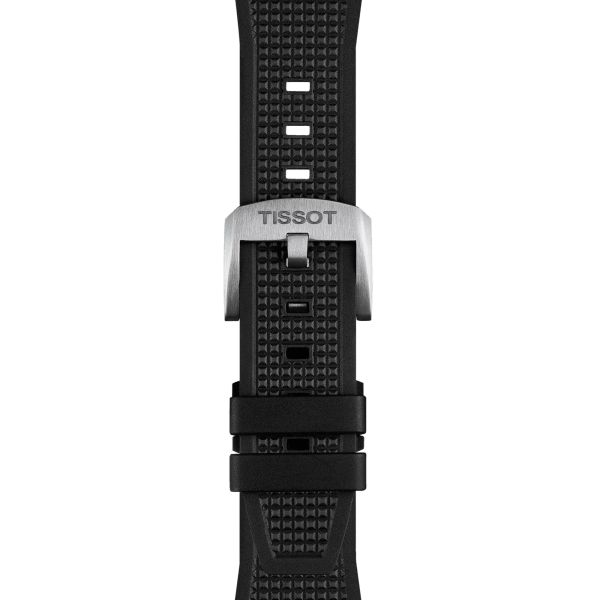 Montre Tissot PRX Powermatic 80 automatique cadran noir bracelet caoutchouc noir 40 mm T137.407.17.051.00
