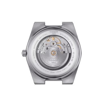Montre Tissot PRX Powermatic 80 automatique cadran noir bracelet caoutchouc noir 40 mm T137.407.17.051.00