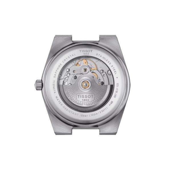 Montre Tissot PRX Powermatic 80 automatique cadran noir bracelet caoutchouc noir 40 mm T137.407.17.051.00