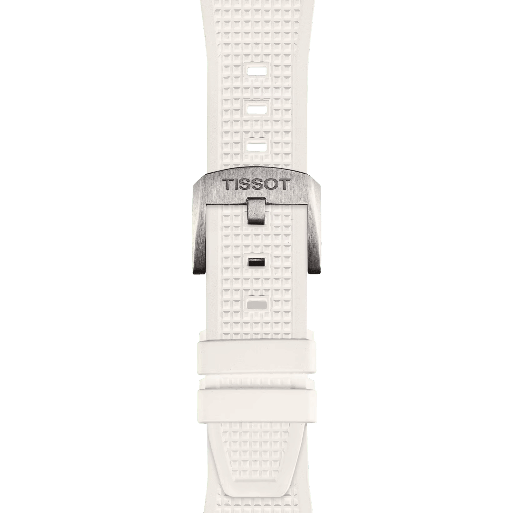 Montre Tissot PRX quartz cadran blanc bracelet caoutchouc blanc 40 mm T137.410.17.011.00