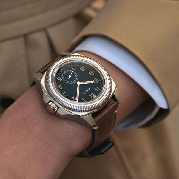 Longines Pilot Majetek Box Edition automatic watch black dial brown leather strap 43 mm L2.838.4.53.9