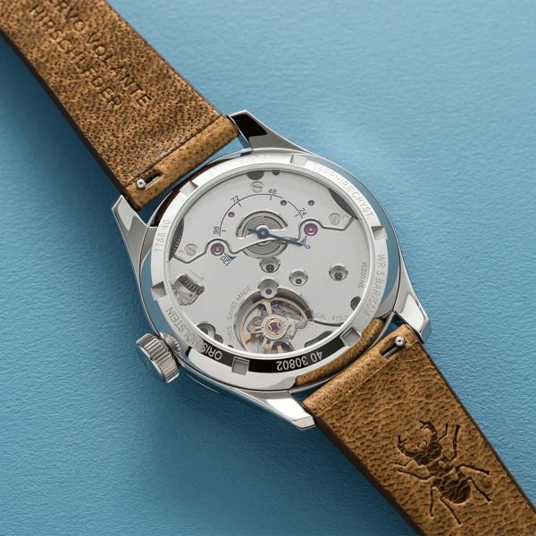 Oris Big Crown Caliber 473 mechanical blue dial leather strap 38 mm