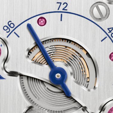 Oris Big Crown Caliber 473 mechanical blue dial leather strap 38 mm