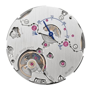 Oris Big Crown Caliber 473 mechanical blue dial leather strap 38 mm