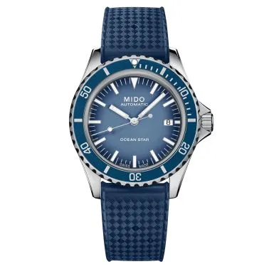 Montre Mido Ocean Star Tribute automatique cadran bleu dégradé bracelet acier maille milanaise 40,5 mm M026.807.11.041.01