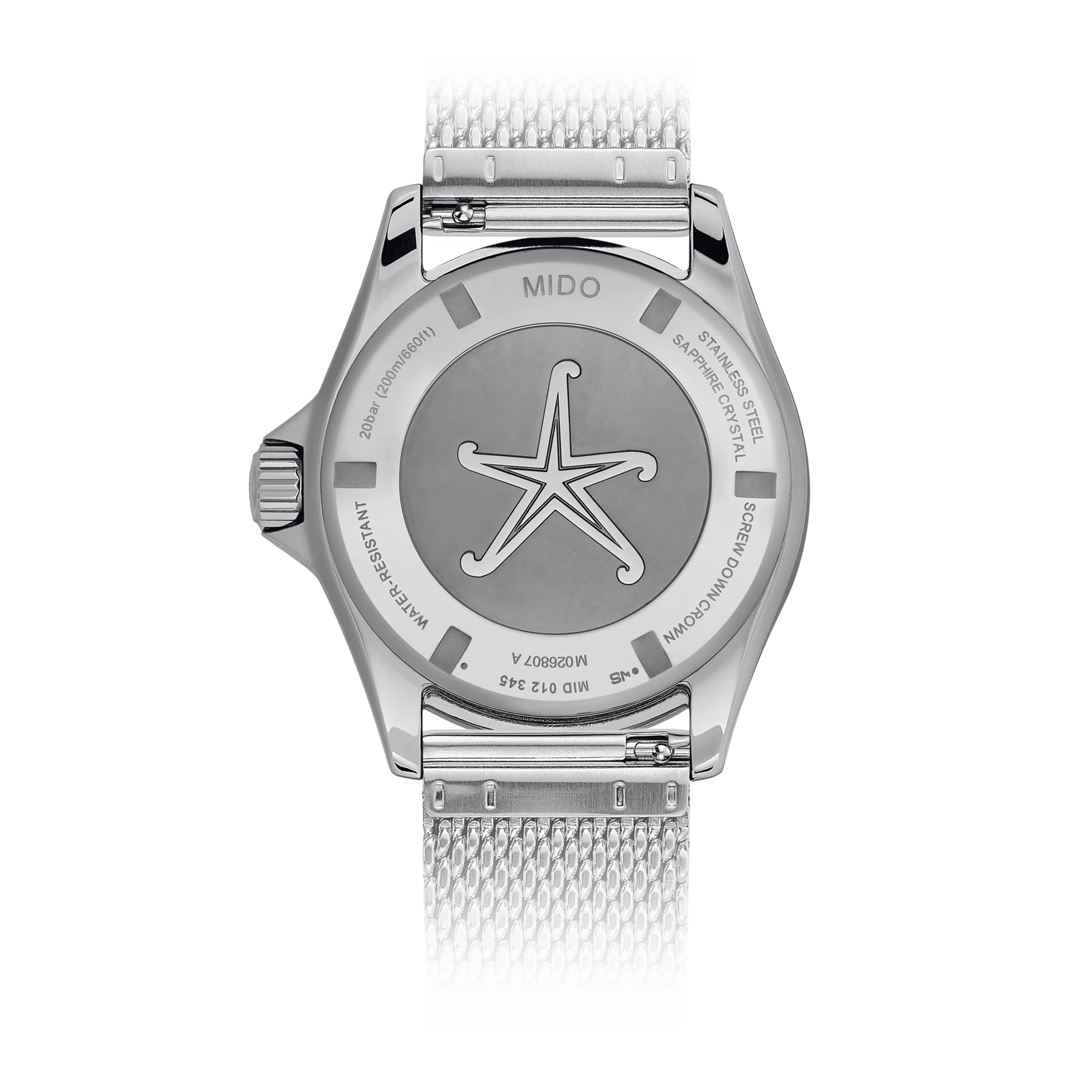 Mido Ocean Star Tribute automatic watch blue dial gradient stainless steel bracelet 40,5 mm M026.807.11.041.01