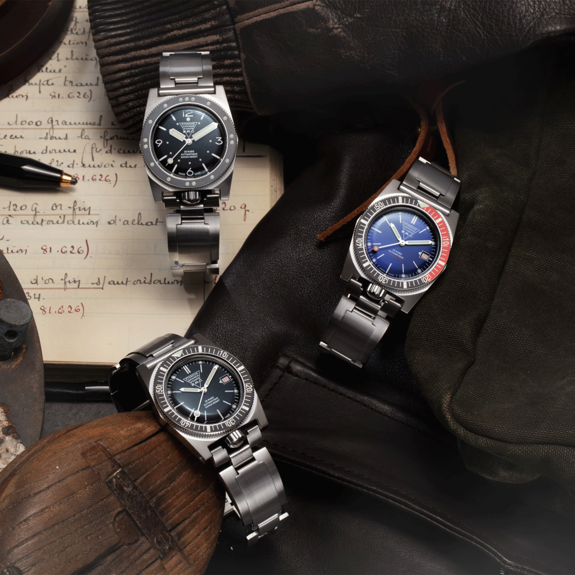 ZRC Grands Fonds 300 Reissue Series 3 Pepsi 38mm GF38293 - Lepage