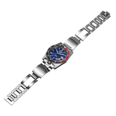ZRC Grands Fonds 300 Reissue Series 3 "Pepsi" blue dial steel bracelet 39 mm