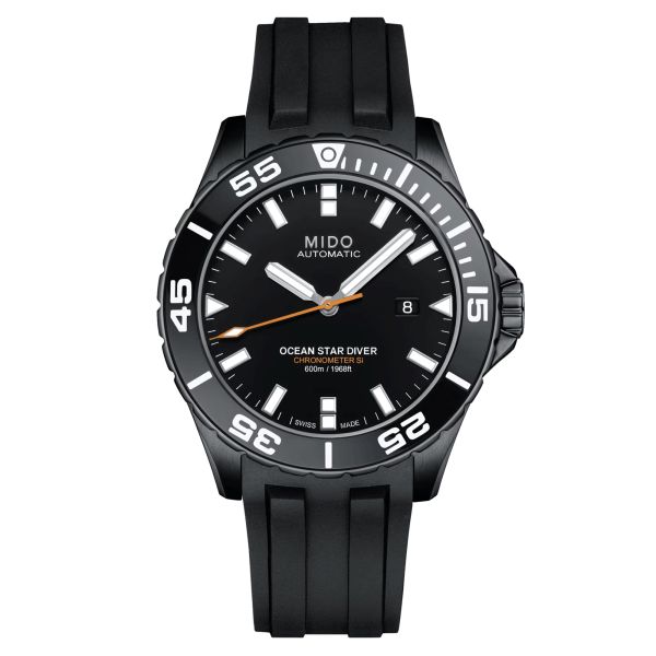 Mido Ocean Star Diver 600 COSC automatic watch black dial black rubber strap 43,5 mm M026.608.37.051.00