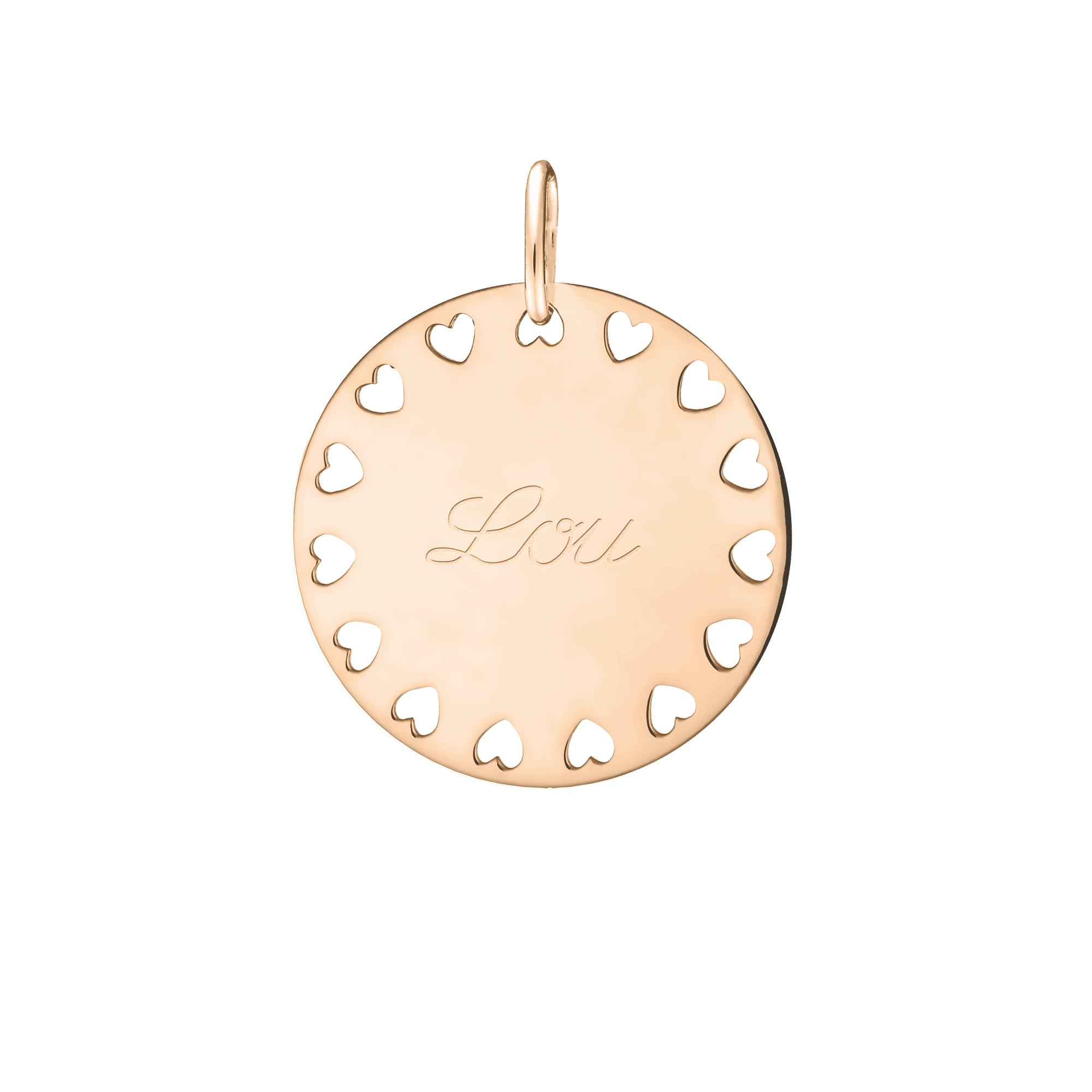 Médaille Lepage Colette Amour en or rose