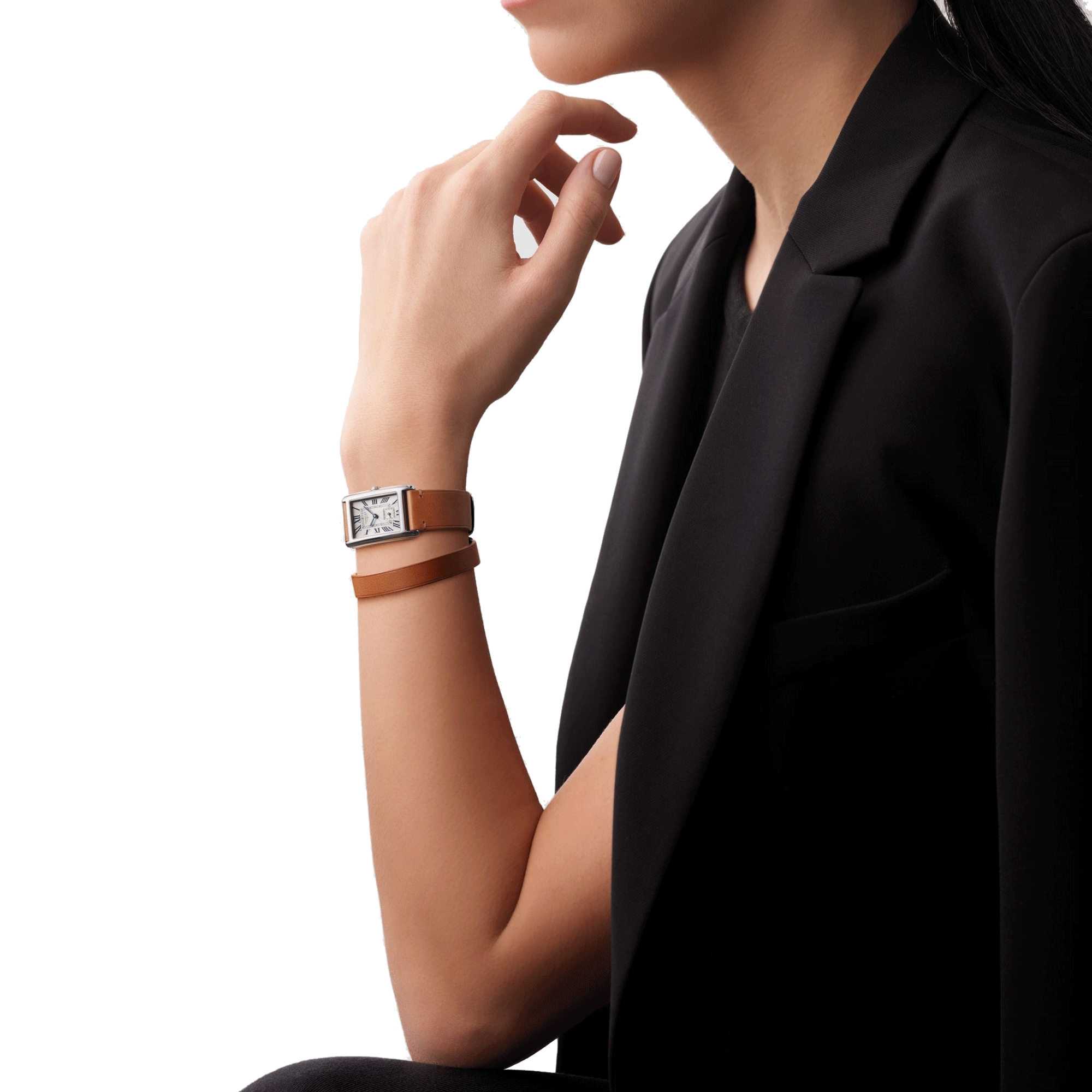 Longines DolceVita 23mm X 37mm Ladies Watch Silver L55126710