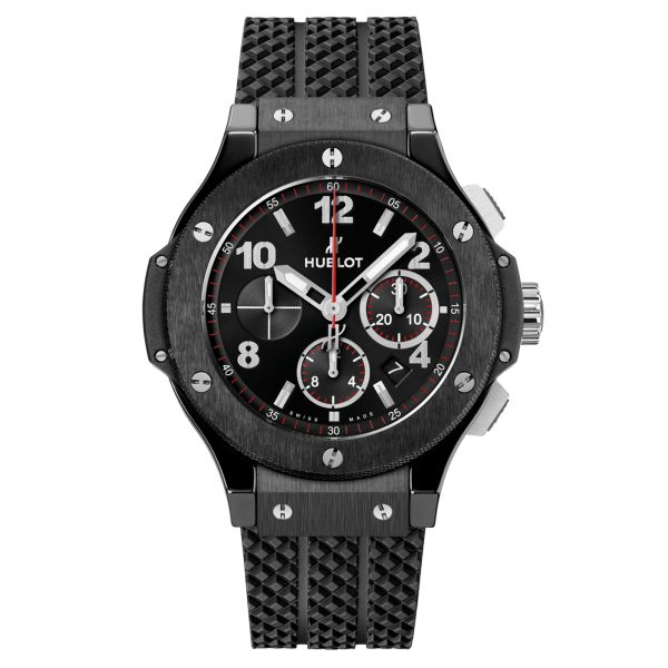 Hublot Big Bang Original Black Magic automatic watch black dial rubber strap 44 mm