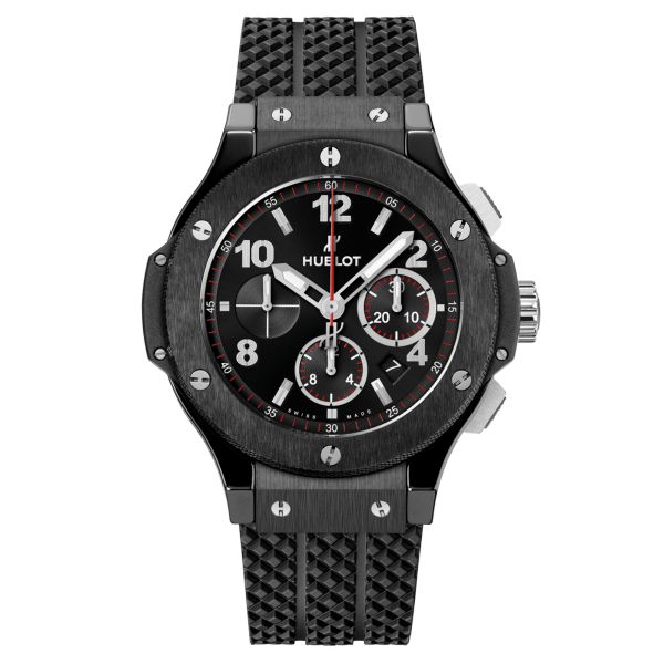 Montre Hublot Big Bang Original Black Magic automatique cadran noir bracelet caoutchouc 44 mm 301.CM.130.RX