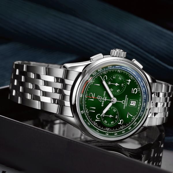 Breitling premier b01 green deals