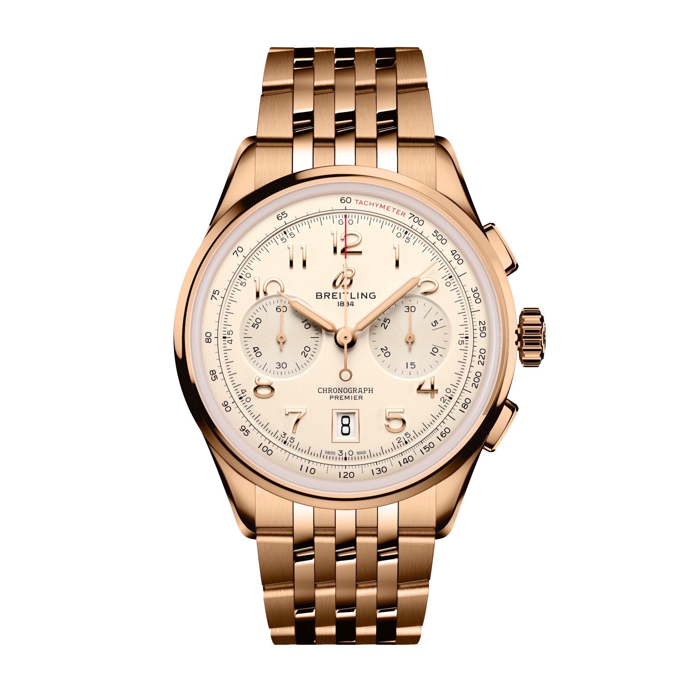 Breitling Premier B01 Chronograph Gold Watch RB0145371G1R1 Lepage