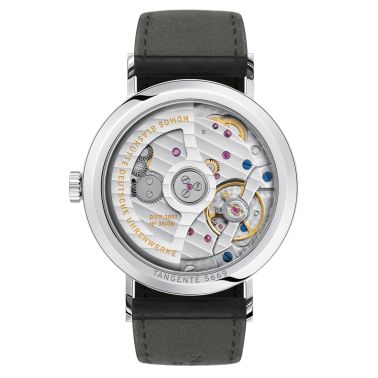 Montre Nomos Tangente Neomatik Or Bleu automatique fond acier cadran galvanisé bleu bracelet cuir noir 35 mm 191