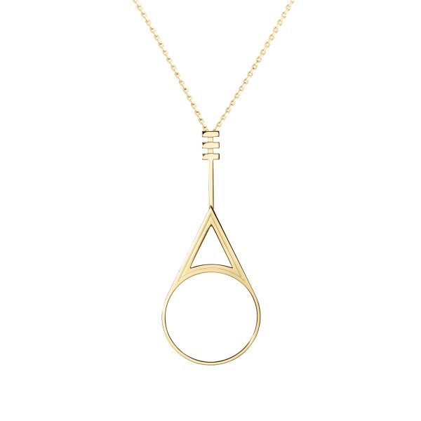 Lepage Venus long necklace in yellow gold