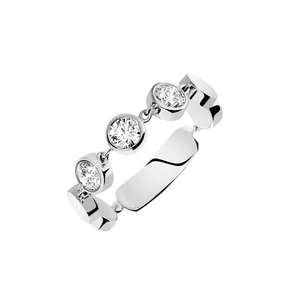 Messika D-Vibes Medium model ring in white gold and diamonds