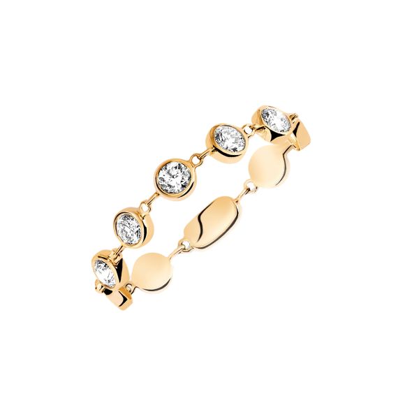 Messika D-Vibes Ring Small model in yellow gold and diamonds