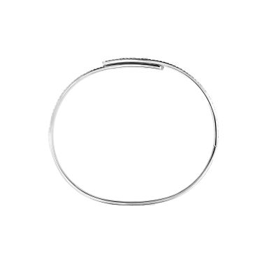 Bangle Messika Move Noa Full Pavé en or blanc et diamants 12722G