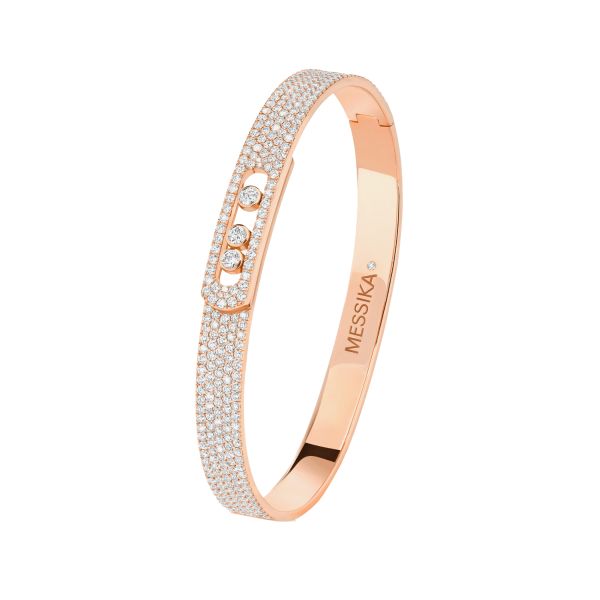 Messika Move Noa Full Pavé bangle in rose gold and diamonds