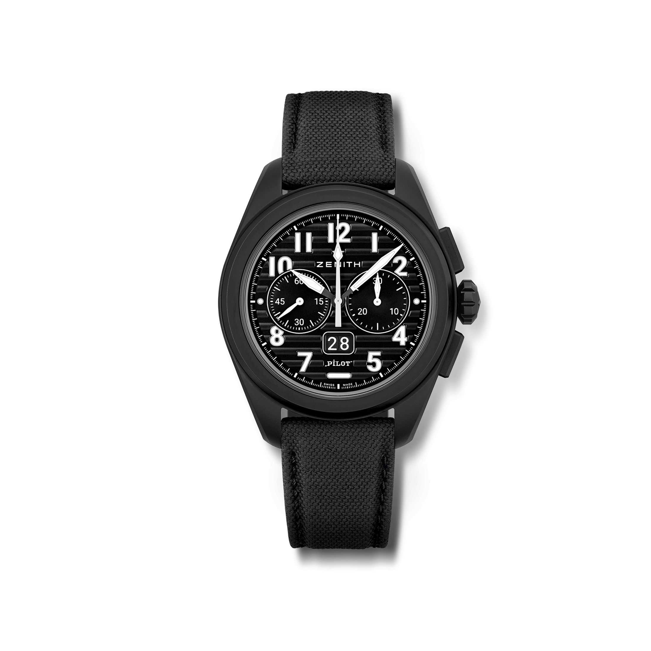 Zenith Pilot Big Date Flyback Ceramic El Primero 49.4000.3652/21