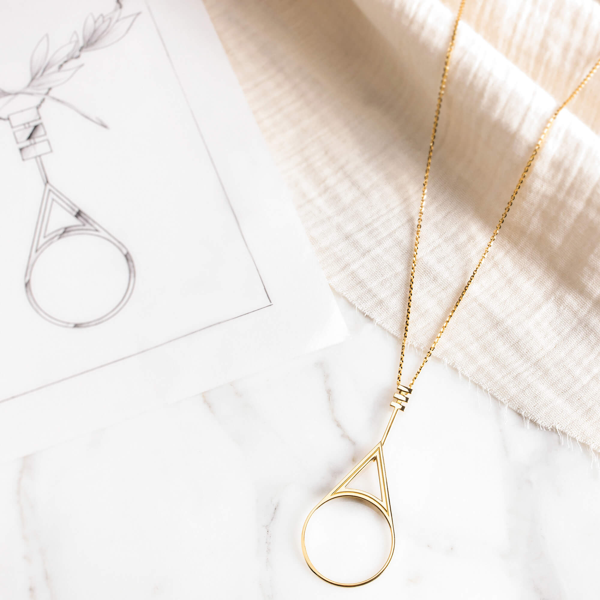 Sautoir Lepage Vénus en or jaune