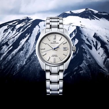 Montre Grand Seiko Heritage 44GS Hi-Beat 36000 Ever-Brillant Steel "Mt Iwate" cadran argenté bracelet acier 40 mm
