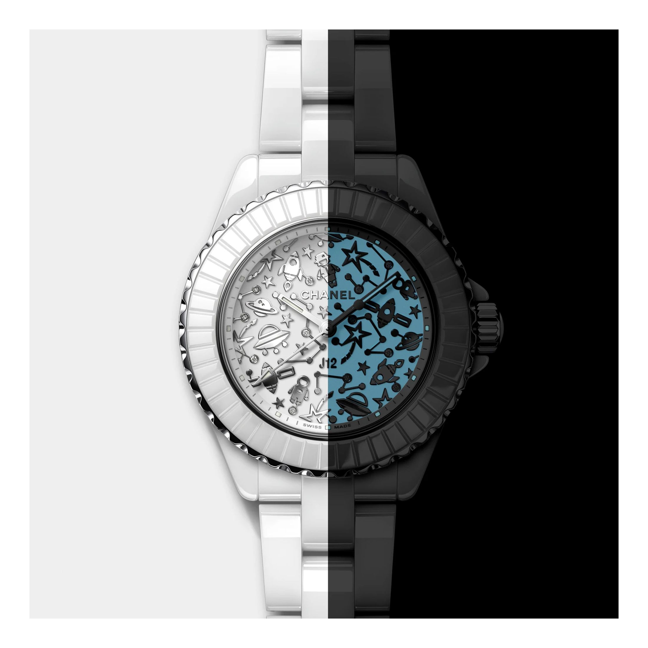 Chanel J12 Cybernetic Watch, 38 mm 2023-24FW, Black