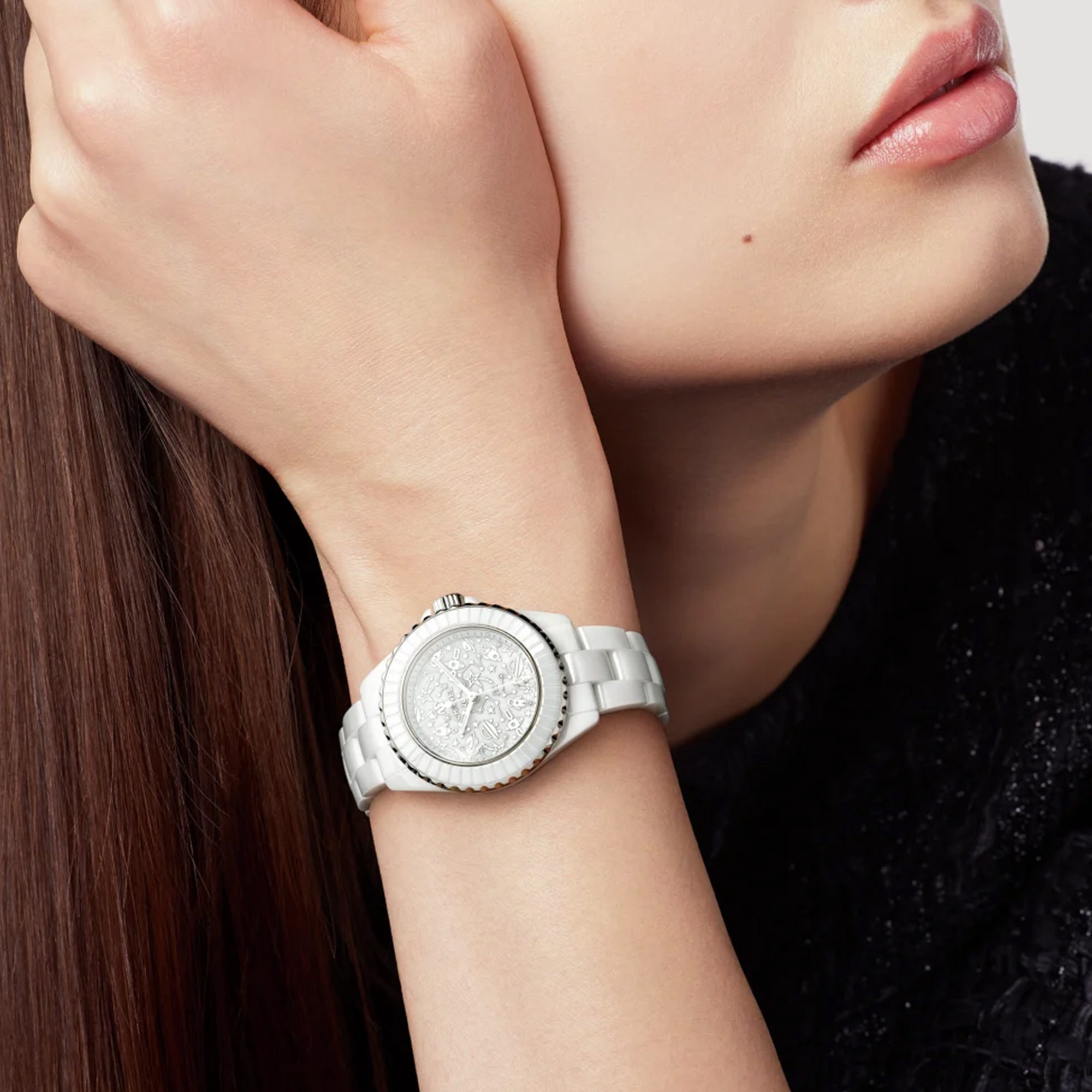 Pre-owned Chanel J12 33mm Titanium Ceramic Quartz Watch