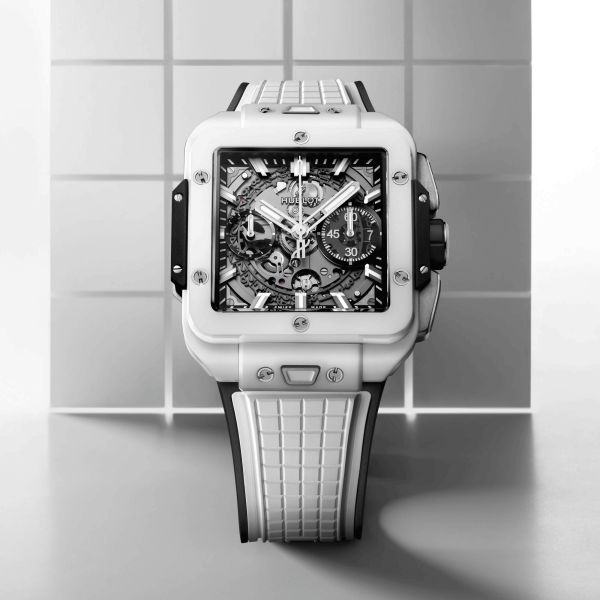 【正規品】HUBLOT用ホワイトラバーベルト42ミリ Hublot Big Bang 42mm Strap in White - Helvetus® Switzerland