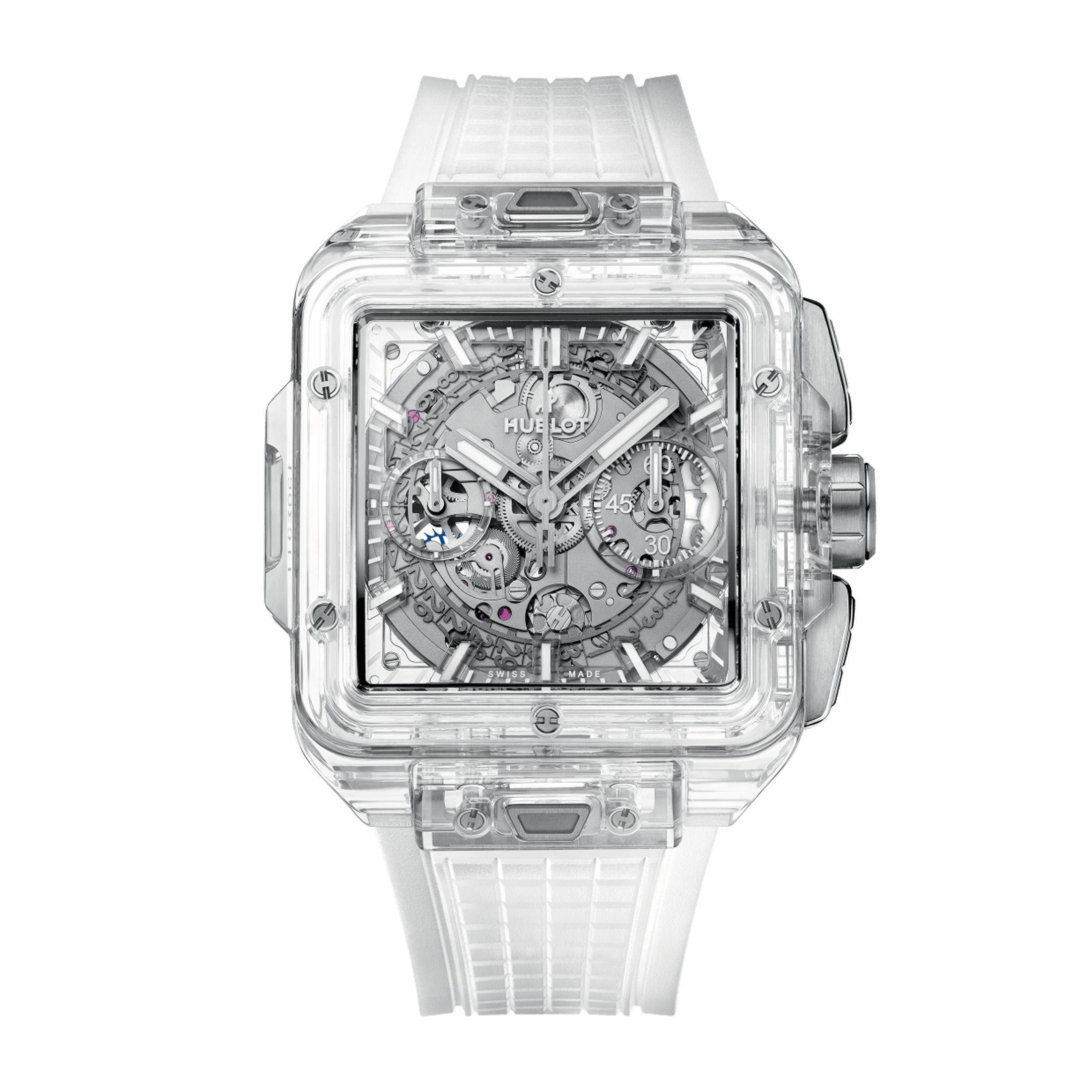 Montre hublot hotsell transparente prix