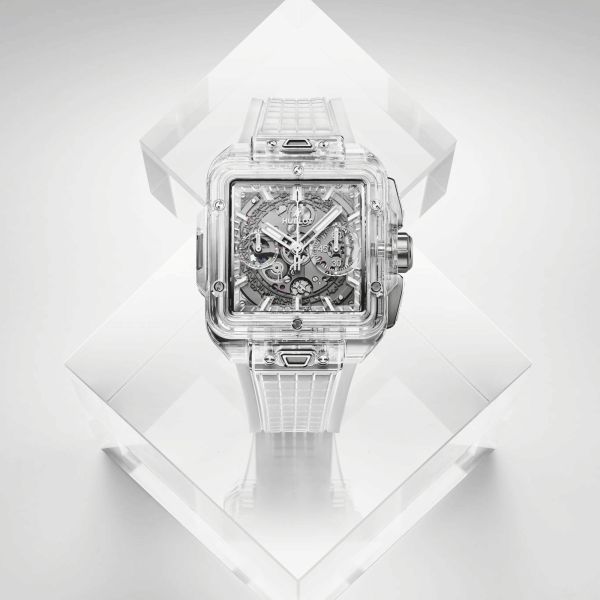 Montre Hublot Square Bang Unico Sapphire 821.JX.0120.RT Lepage
