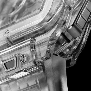 Montre Hublot Square Bang Unico Sapphire automatique cadran squelette bracelet caoutchouc blanc 42 mm 821.JX.0120.RT