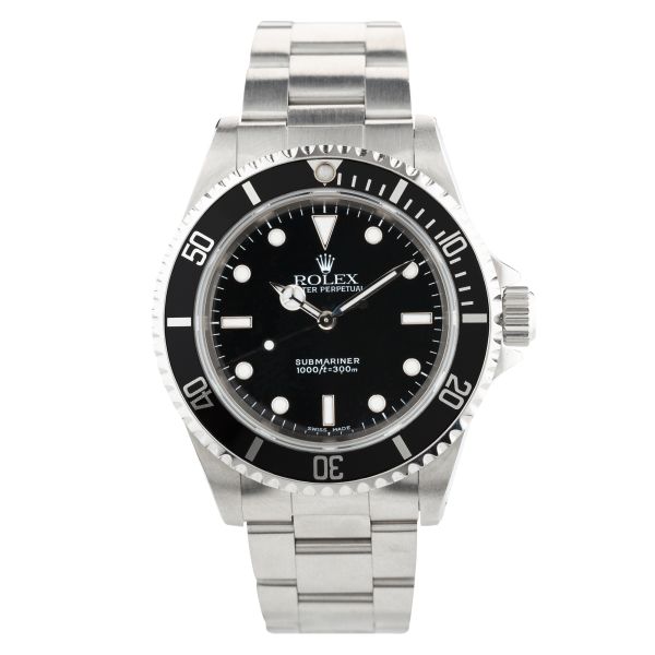 Montre Rolex Submariner 14060 automatique 40 mm 1999 avec Watch Certificate