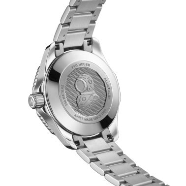 Montre TAG Heuer Aquaracer Professional 300 automatique index diamants cadran rose bracelet acier 36 mm WBP231J.BA0618