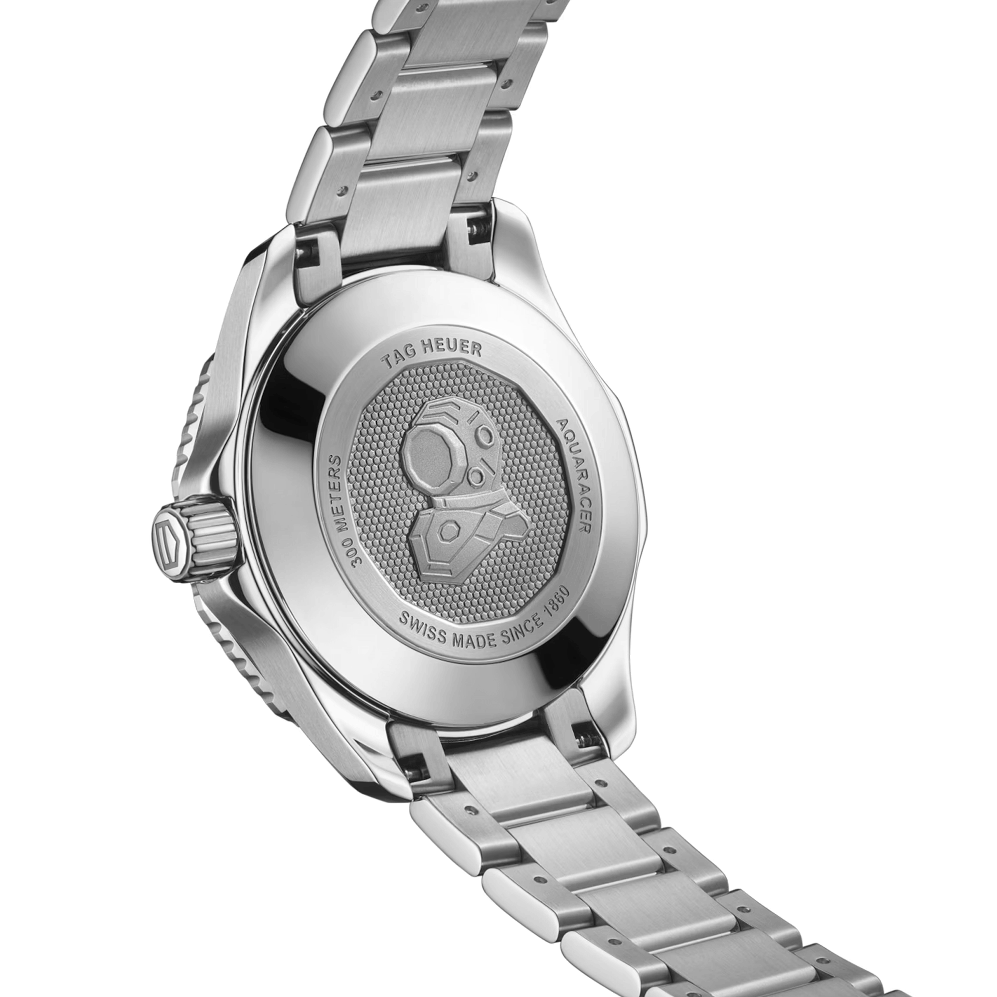 Montre TAG Heuer Aquaracer Professional 300 automatique index diamants cadran rose bracelet acier 36 mm WBP231J.BA0618