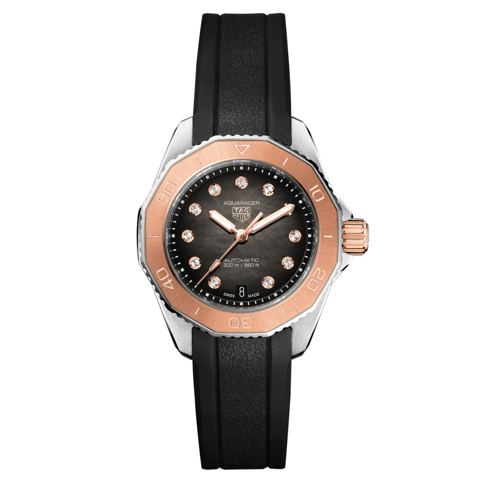 Tag heuer professional 200 meters rubber strap store