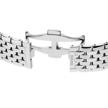 Rado Florence Classic Diamonds quartz watch with diamond markers black dial steel bracelet 38 mm R48912733
