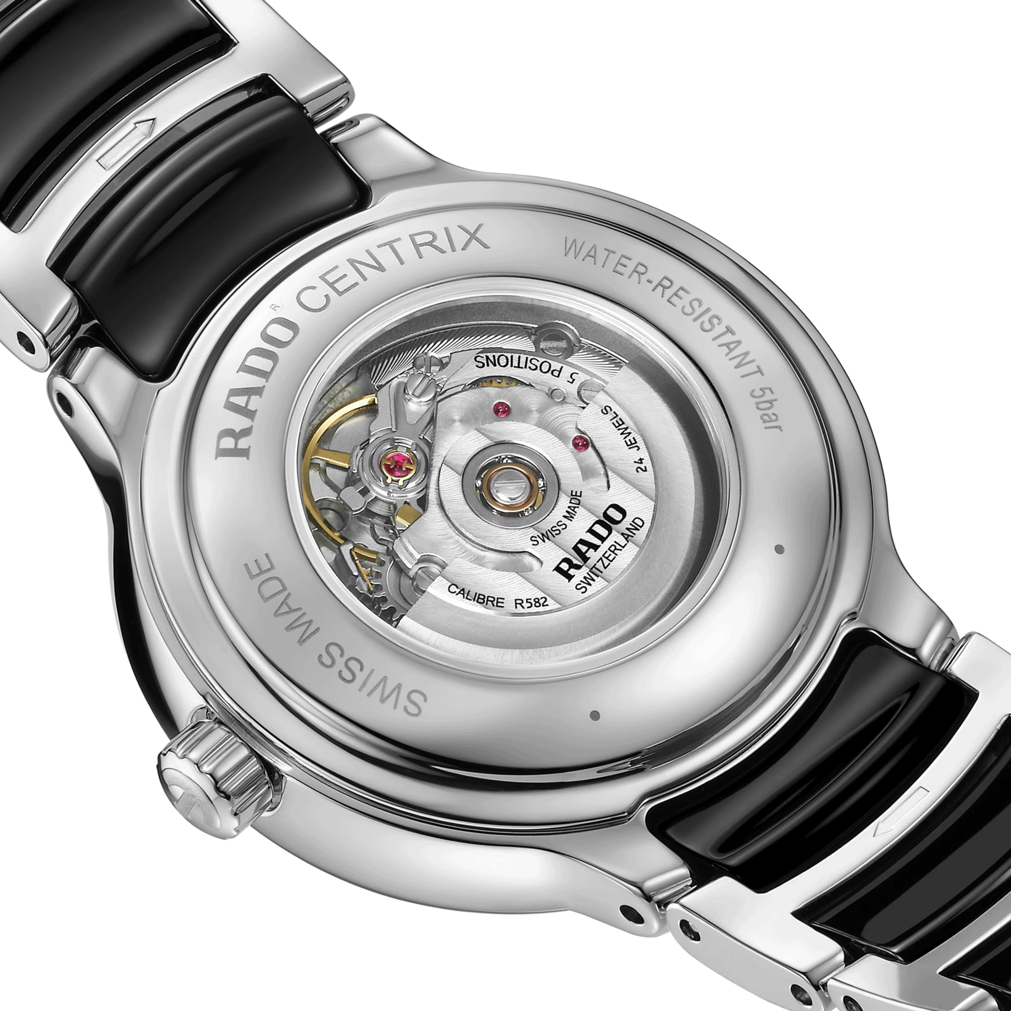Rado centrix black 5 deals bar