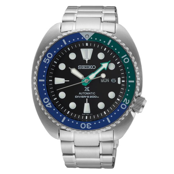 Seiko Prospex Diver's Turtle "Tropical Lagoon" automatic black dial steel bracelet 45 mm