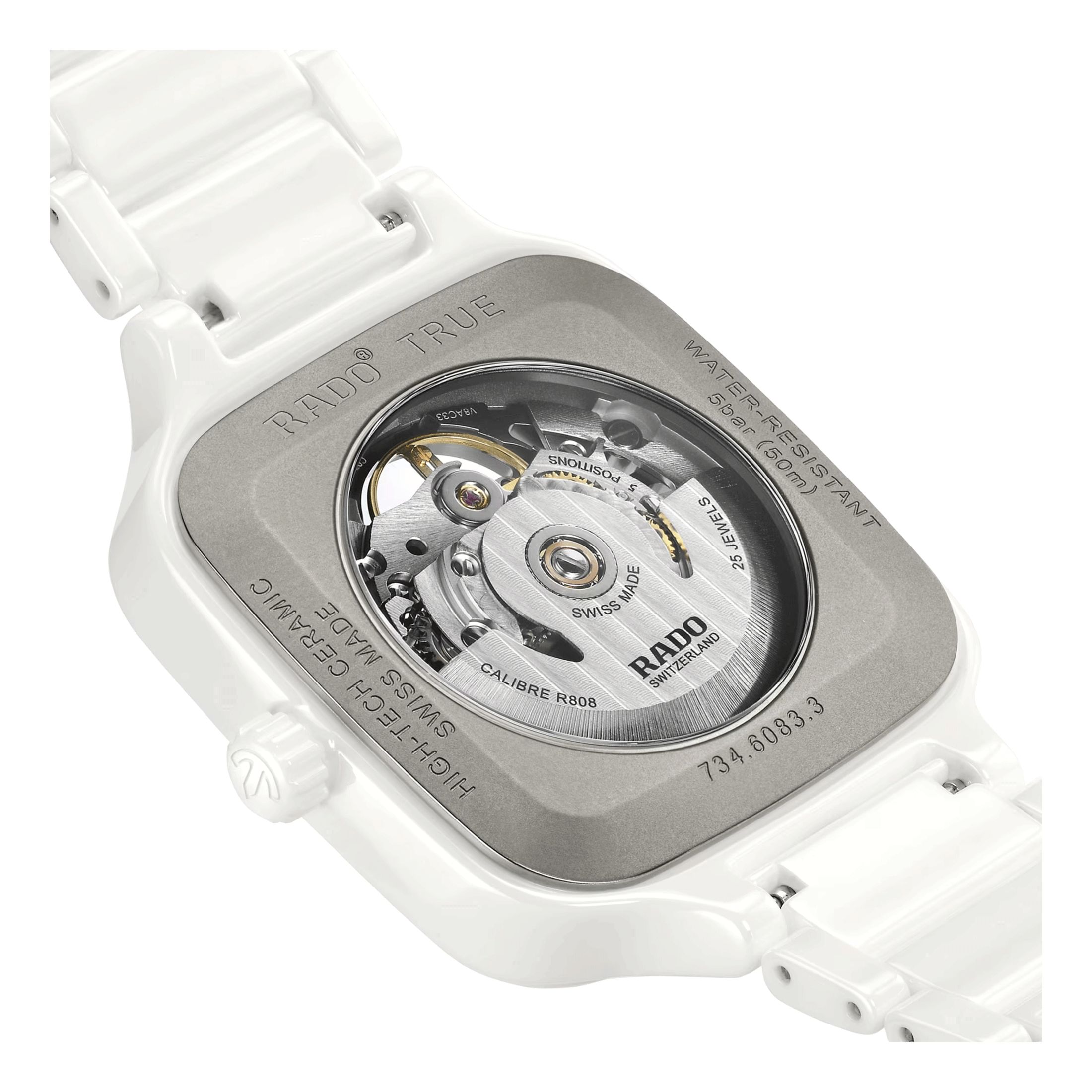 Montre Rado True Square Skeleton automatique 38 mm