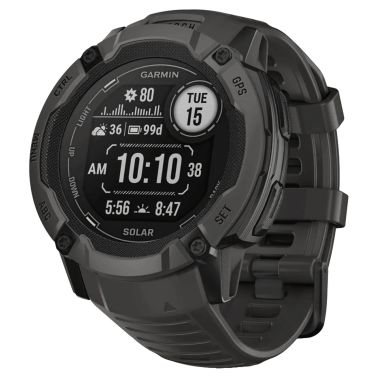 Montre Garmin Instinct 2X Solar Graphite bracelet silicone noir 50 mm 010-02805-00