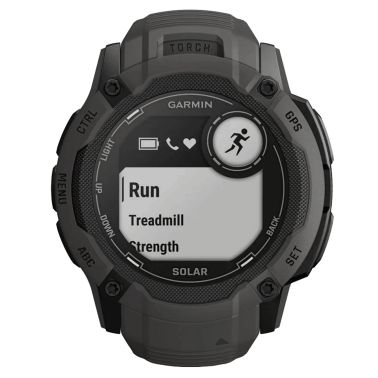 Garmin Instinct 2X Solar Graphite watch with black silicone strap 50 mm