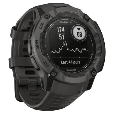 Garmin Instinct 2X Solar Graphite watch with black silicone strap 50 mm