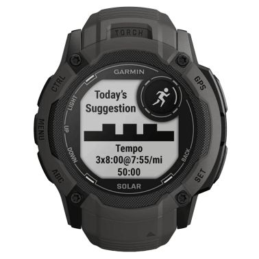 Montre Garmin Instinct 2X Solar Graphite bracelet silicone noir 50 mm 010-02805-00