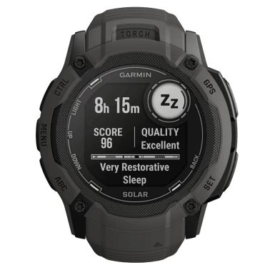 Garmin Instinct 2X Solar Graphite watch with black silicone strap 50 mm