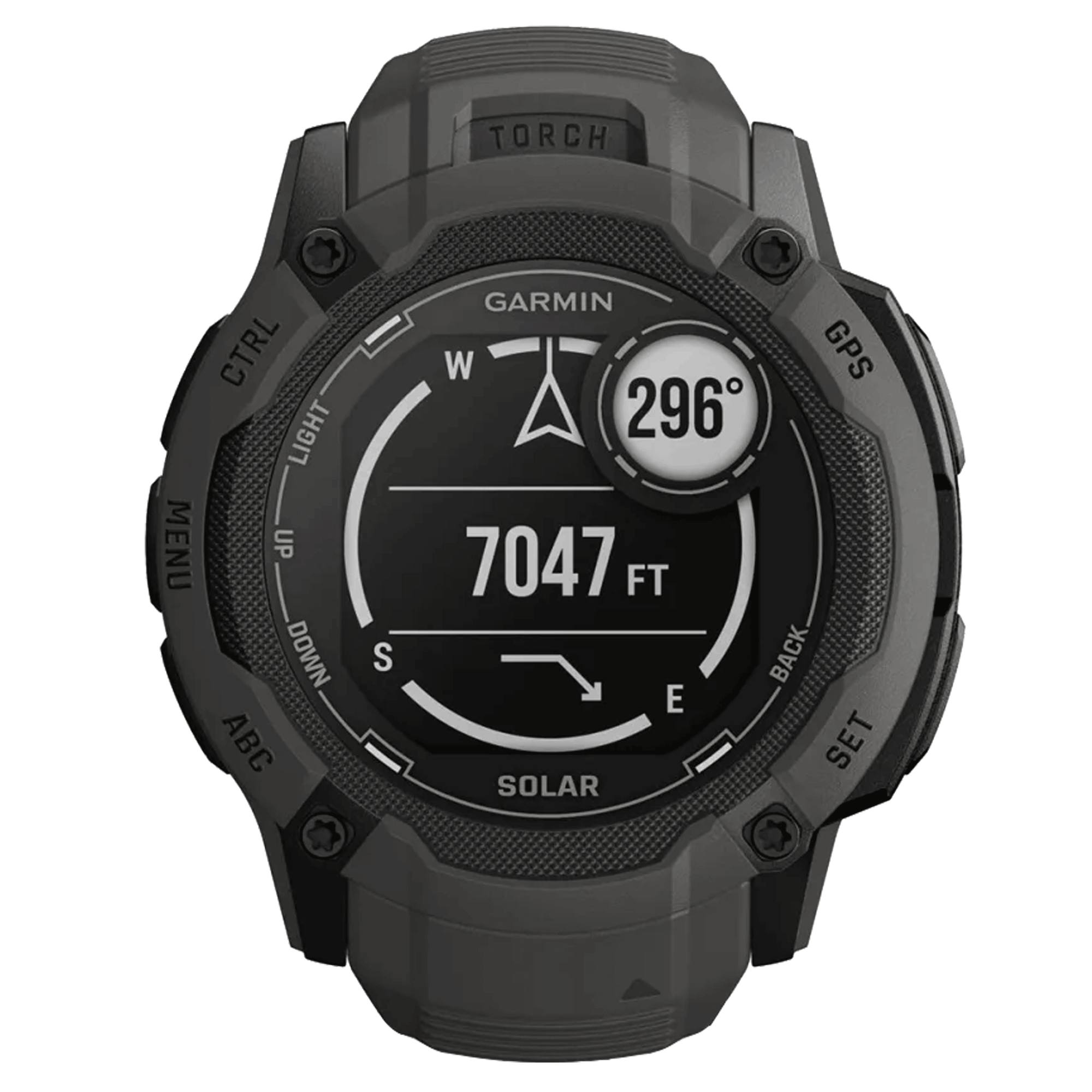 Montre Garmin Instinct 2X Solar Graphite bracelet silicone noir 50 mm 010-02805-00